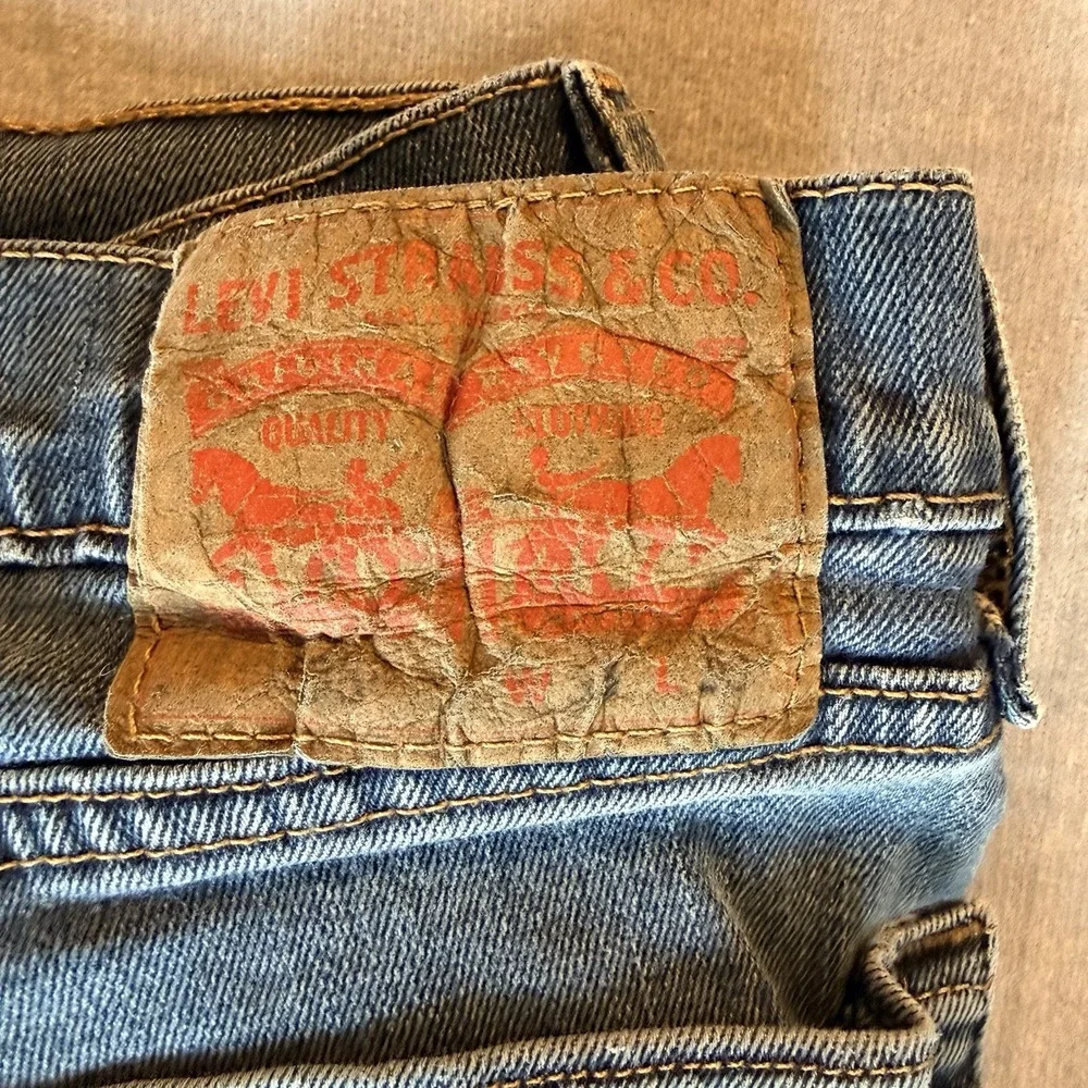 Levi's 505 Jeans Mens W36 L30 Blue Regular Fit Straight Leg Denim Classic